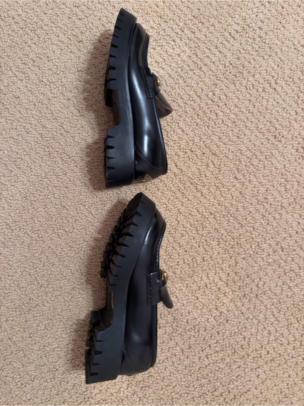 Authentic GUCCI Lug Sole Loafers 38.5 - Picture 7 of 8